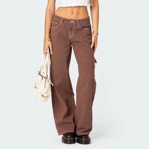 editked low rise carpenter jeans